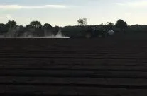 Burning after a rain shower!
