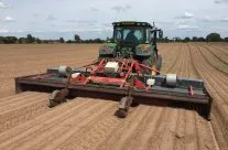 Three-bed weed burner in action.
